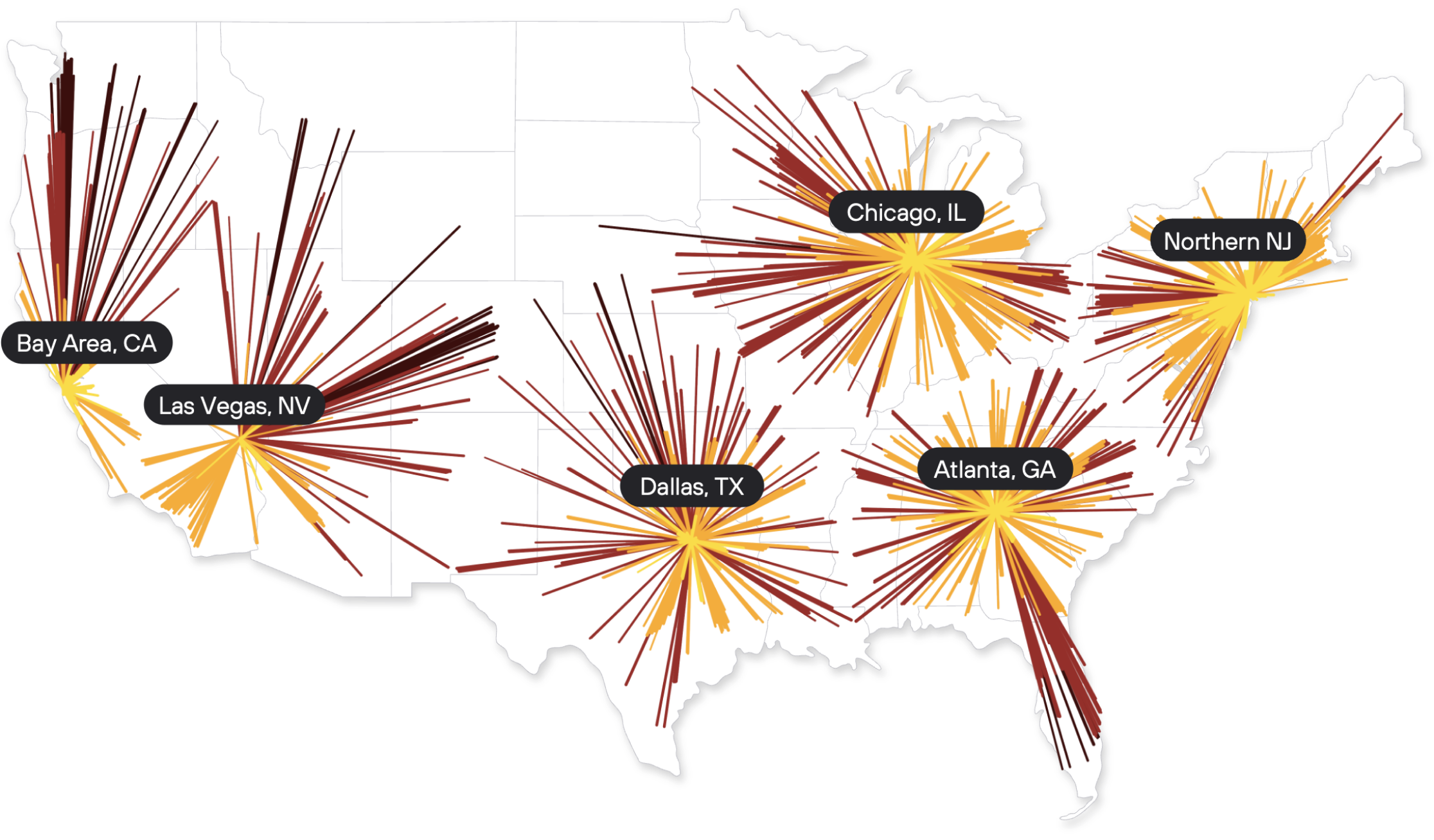 map of six-node network